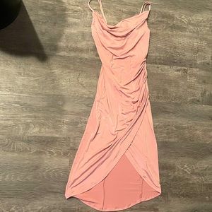 NWT Forever21 Cowl Ruched Tulip Hem Dress - Medium